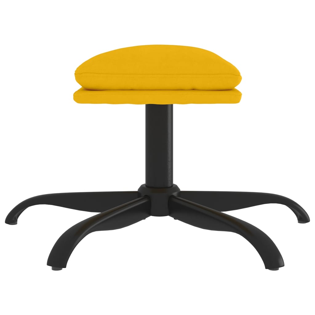 Fußhocker Senfgelb 60x60x36 cm Samt - Pazzar.ch