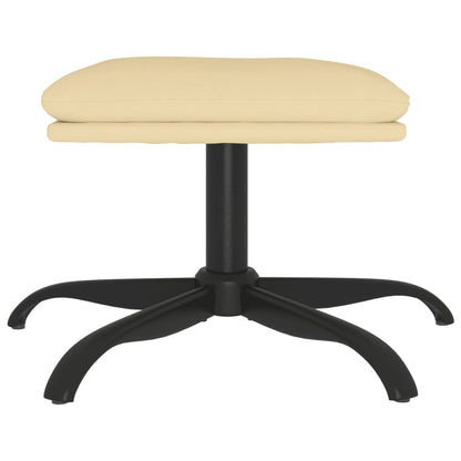 Fußhocker Cremeweiß 60x60x36 cm Samt - Pazzar.ch