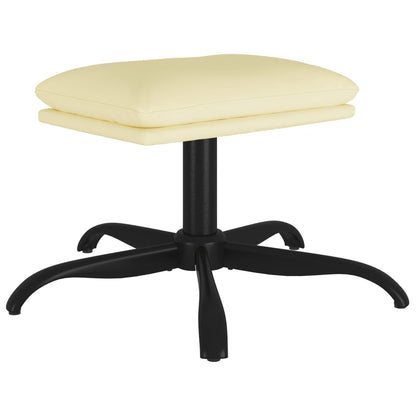 Fußhocker Creme 60x60x36 cm Kunstleder - Pazzar.ch