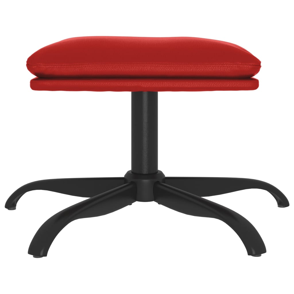 Fußhocker Weinrot 60x60x36 cm Kunstleder - Pazzar.ch