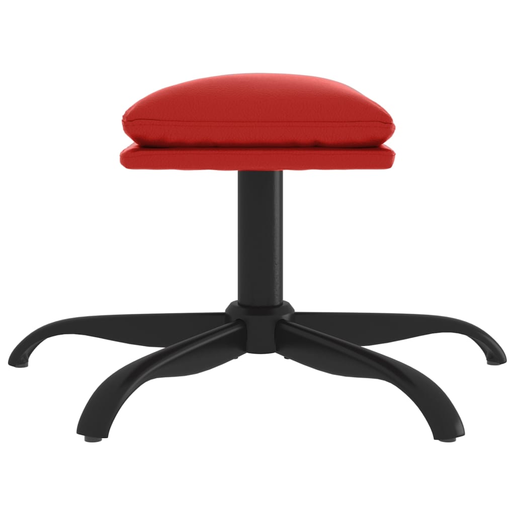 Fußhocker Weinrot 60x60x36 cm Kunstleder - Pazzar.ch