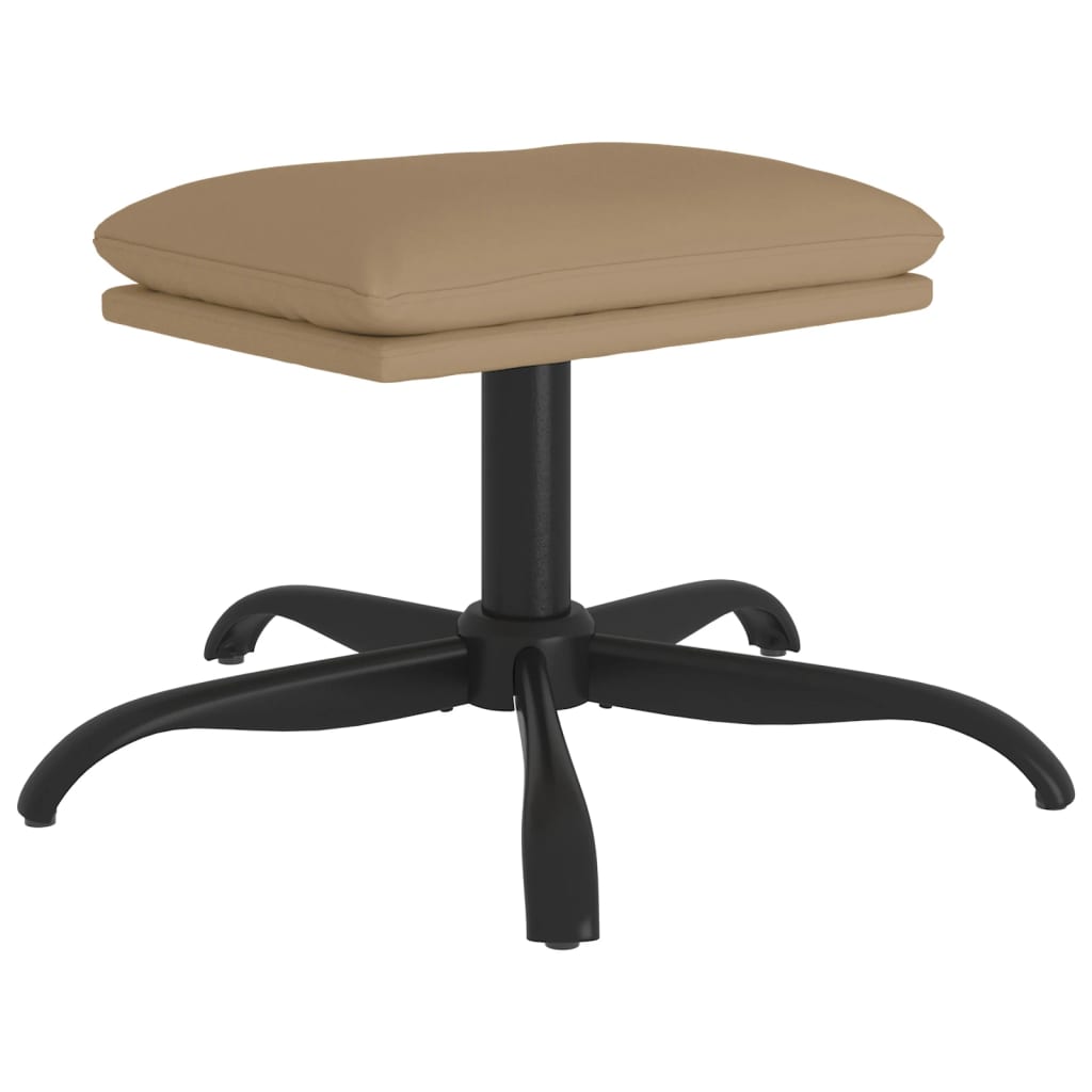 Fußhocker Cappuccino-Braun 60x60x36 cm Kunstleder - Pazzar.ch