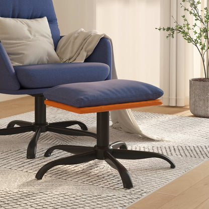 Fußhocker Blau 60x60x36 cm Stoff und Kunstleder - Pazzar.ch