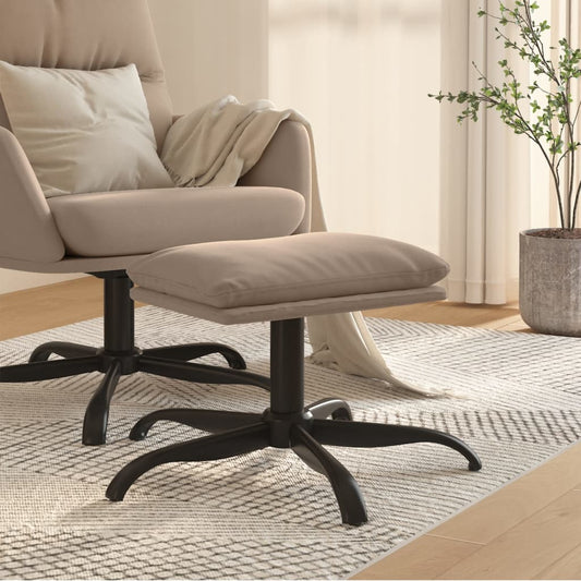 Fußhocker Hellgrau 60x60x36 cm Mikrofasergewebe - Pazzar.ch