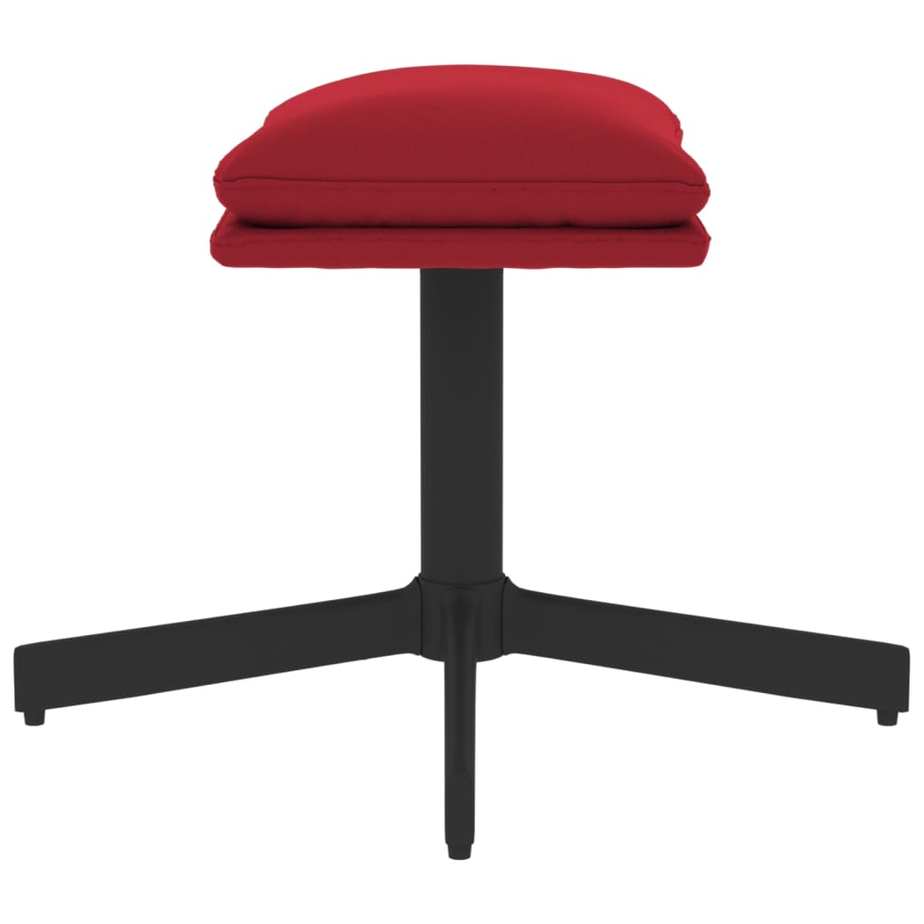 Fußhocker Weinrot 60x60x36 cm Samt - Pazzar.ch