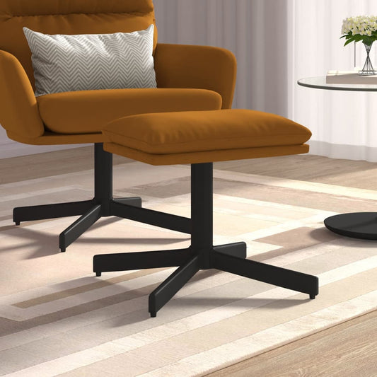 Fußhocker Braun 60x60x36 cm Samt - Pazzar.ch