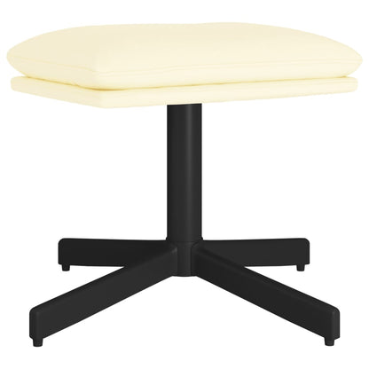 Fußhocker Creme 60x60x36 cm Kunstleder - Pazzar.ch