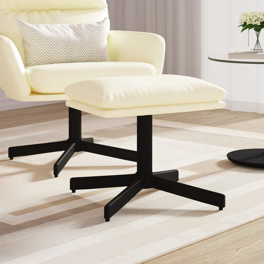 Fußhocker Creme 60x60x36 cm Kunstleder - Pazzar.ch
