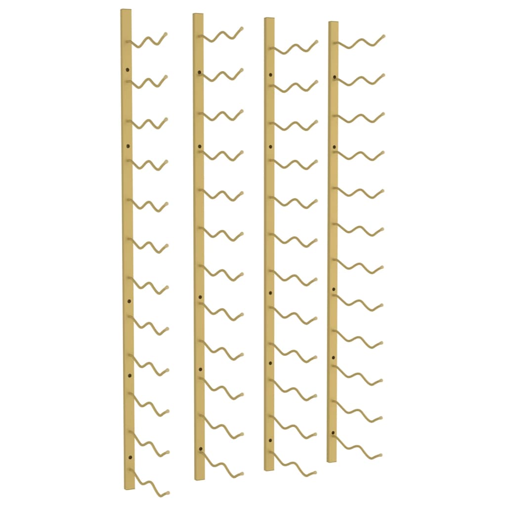Wand-Weinregal für 24 Flaschen 2 Stk. Golden Eisen - Pazzar.ch