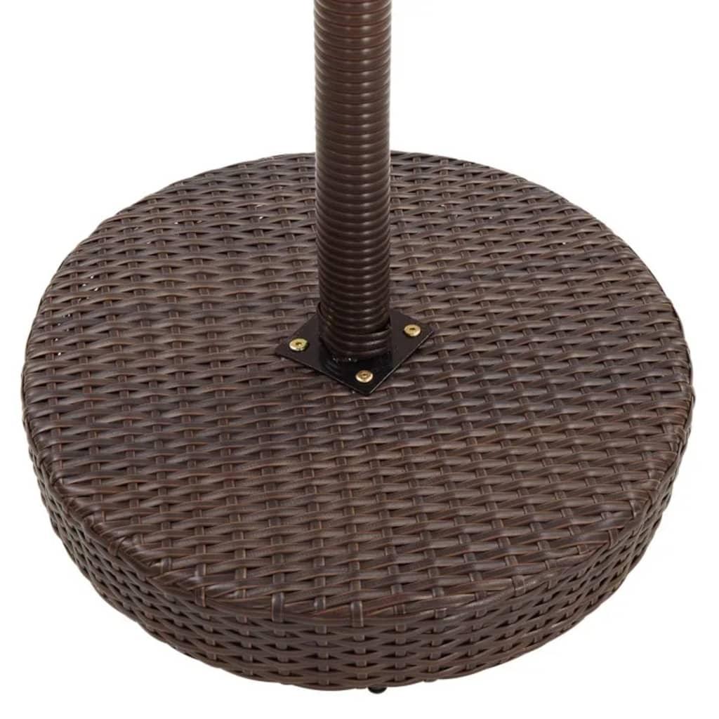 5-tlg. Gartenbar-Set mit Kissen Poly Rattan Braun - Pazzar.ch