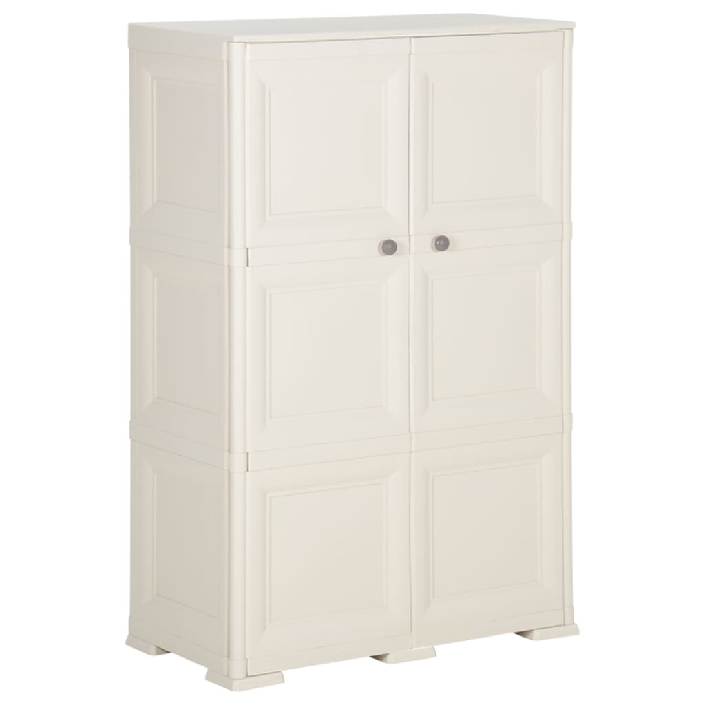 Kunststoffschrank 79x43x125 cm Holzdesign Vanilleeis - Pazzar.ch