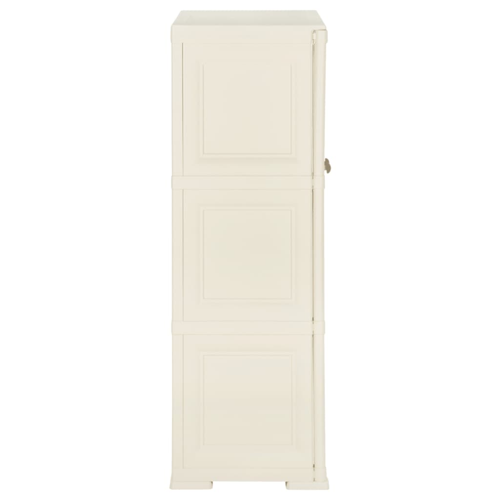 Kunststoffschrank 79x43x125 cm Holzdesign Vanilleeis - Pazzar.ch