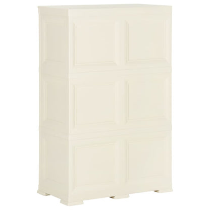 Kunststoffschrank 79x43x125 cm Holzdesign Vanilleeis - Pazzar.ch