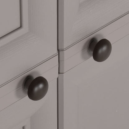 Kunststoffschrank 79x43x125 cm Holzdesign Grau - Pazzar.ch