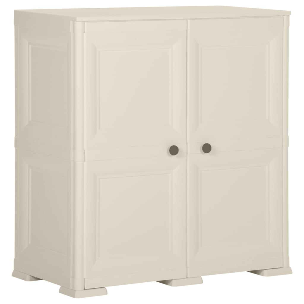 Kunststoffschrank 79x43x85,5 cm Holzdesign Vanilleeis