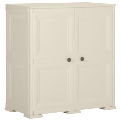 Kunststoffschrank 79x43x85,5 cm Holzdesign Vanilleeis - Pazzar.ch