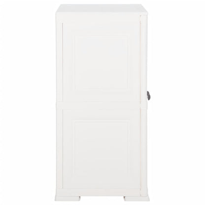 Kunststoffschrank 79x43x85,5 cm Holzdesign Angora-Weiß - Pazzar.ch