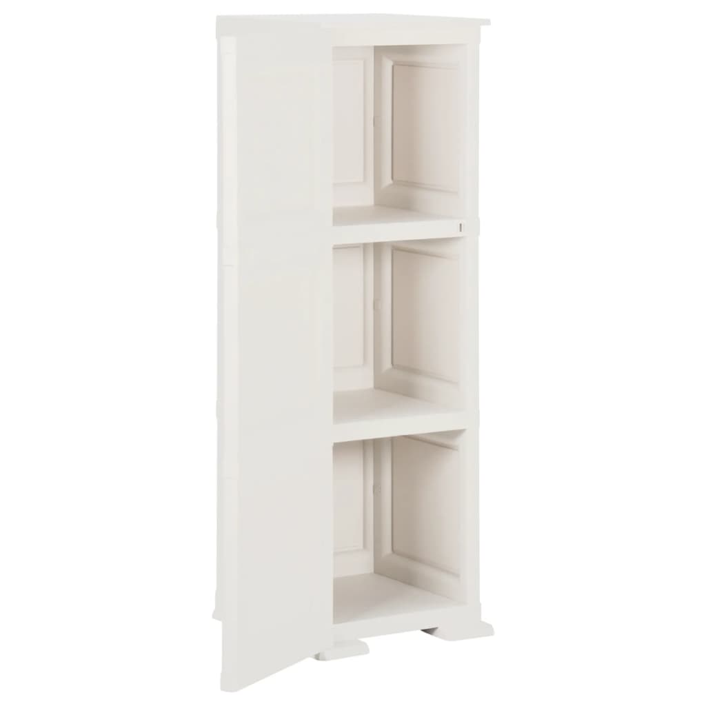 Kunststoffschrank 40x43x125 cm Holzdesign Angora-Weiß - Pazzar.ch