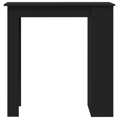 Bartisch mit Ablagefläche Schwarz 102x50x103,5 cm Holzwerkstoff - Pazzar.ch