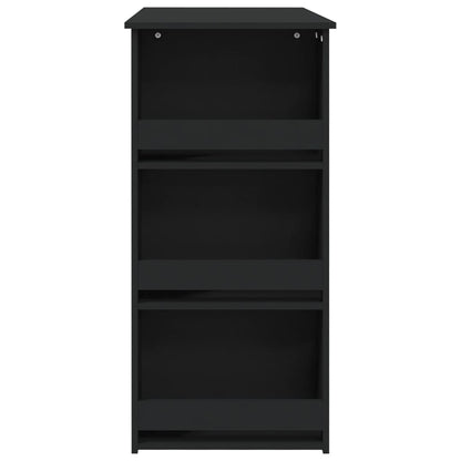 Bartisch mit Ablagefläche Schwarz 102x50x103,5 cm Holzwerkstoff - Pazzar.ch