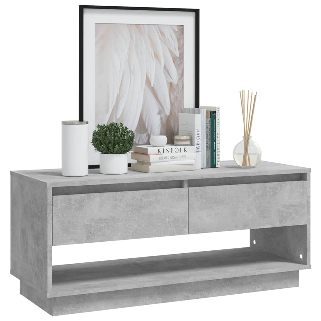 TV-Schrank Betongrau 102x41x44 cm Holzwerkstoff - Pazzar.ch