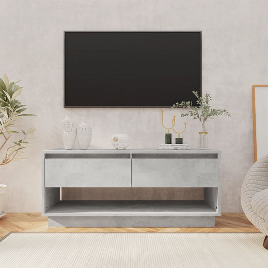 TV-Schrank Betongrau 102x41x44 cm Holzwerkstoff - Pazzar.ch