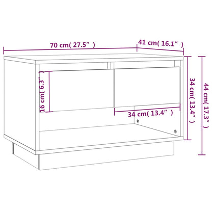 TV-Schrank Betongrau 70x41x44 cm Holzwerkstoff - Pazzar.ch