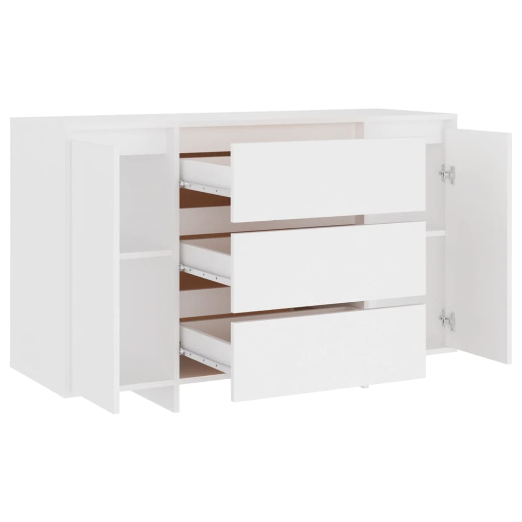 Sideboard mit 3 Schubladen Weiß 120x41x75 cm Holzwerkstoff - Pazzar.ch