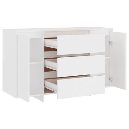 Sideboard mit 3 Schubladen Weiß 120x41x75 cm Holzwerkstoff - Pazzar.ch