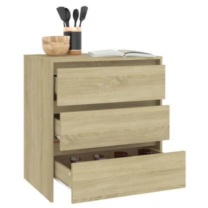 Sideboard Sonoma-Eiche 70x41x75 cm Holzwerkstoff - Pazzar.ch