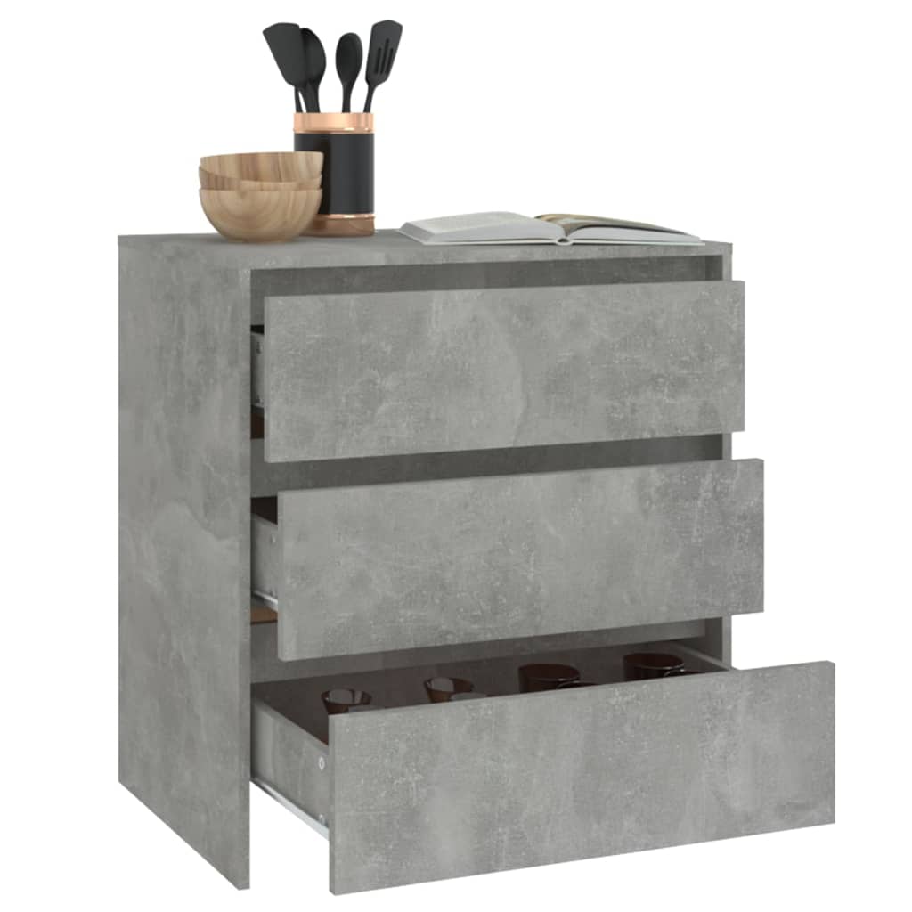 Sideboard Betongrau 70x41x75 cm Holzwerkstoff - Pazzar.ch