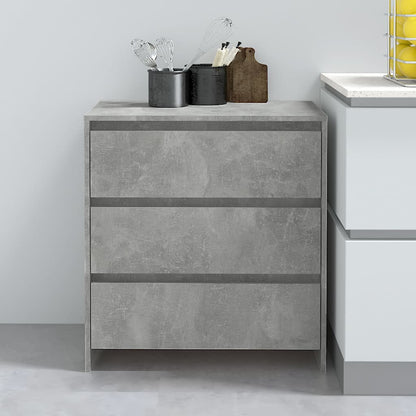 Sideboard Betongrau 70x41x75 cm Holzwerkstoff - Pazzar.ch