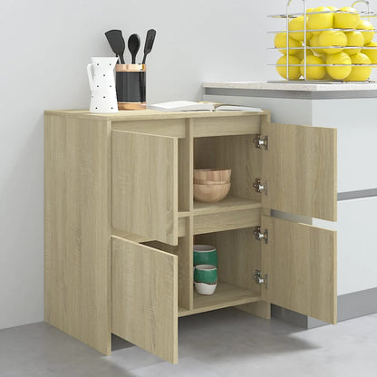 Sideboard Sonoma-Eiche 70x41x75 cm Holzwerkstoff - Pazzar.ch