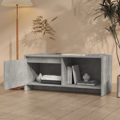 TV-Schrank Betongrau 90x35x40 cm Holzwerkstoff - Pazzar.ch