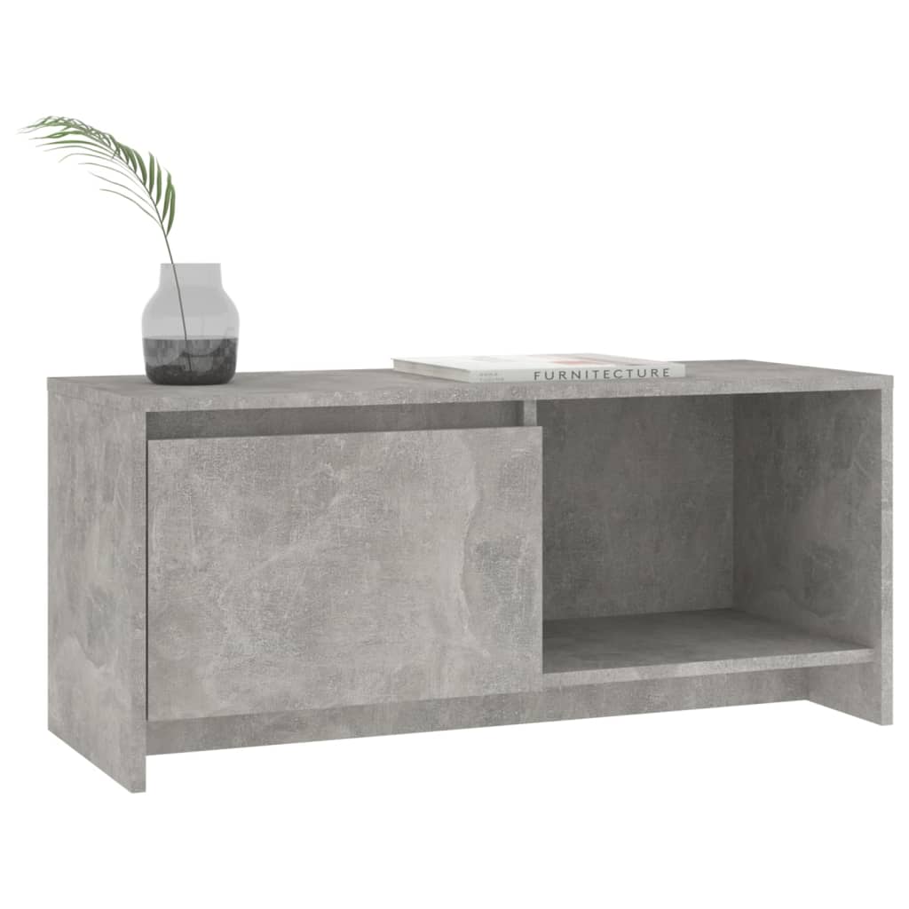 TV-Schrank Betongrau 90x35x40 cm Holzwerkstoff - Pazzar.ch