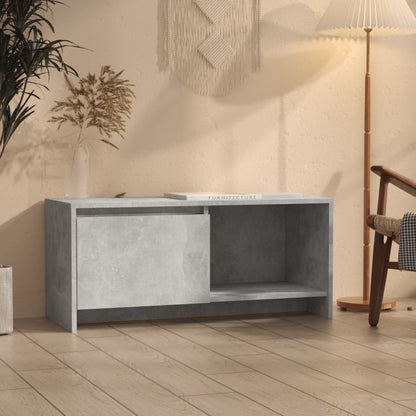 TV-Schrank Betongrau 90x35x40 cm Holzwerkstoff - Pazzar.ch