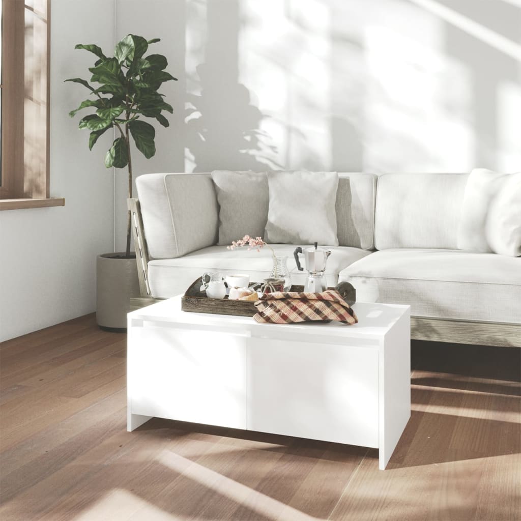 Couchtisch Weiß 90x50x41,5 cm Holzwerkstoff - Pazzar.ch