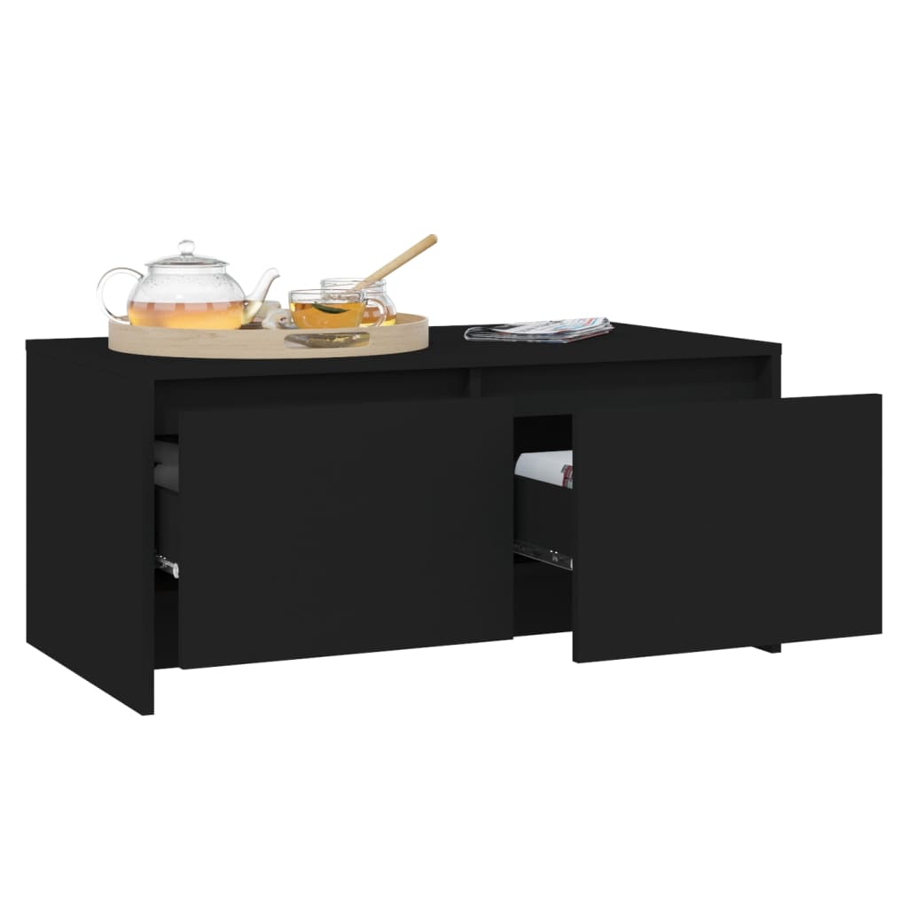 Couchtisch Schwarz 90x50x41,5 cm Holzwerkstoff - Pazzar.ch