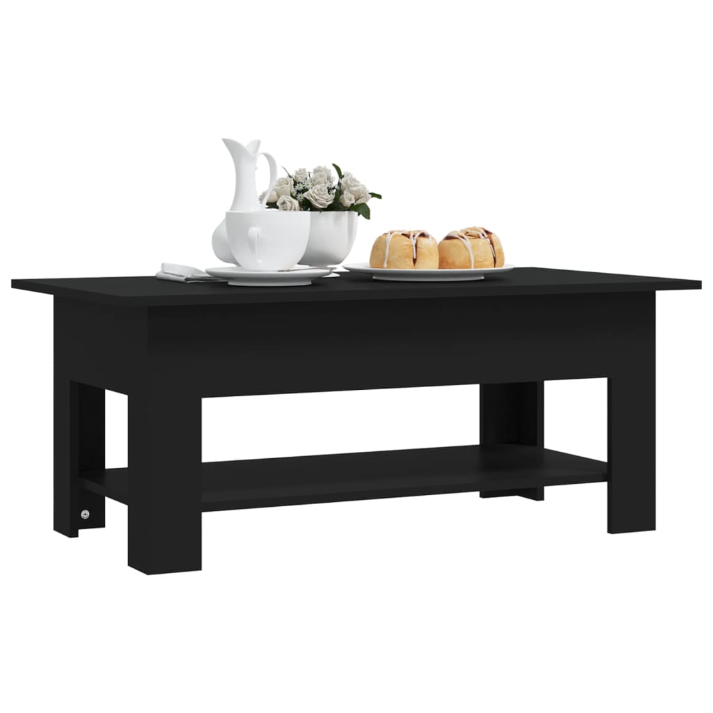 Couchtisch Schwarz 102x55x42 cm Holzwerkstoff - Pazzar.ch