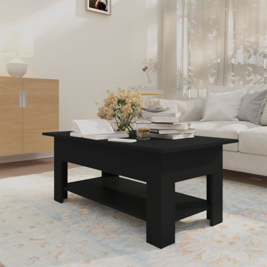Couchtisch Schwarz 102x55x42 cm Holzwerkstoff - Pazzar.ch