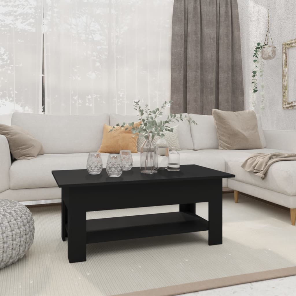Couchtisch Schwarz 102x55x42 cm Holzwerkstoff - Pazzar.ch