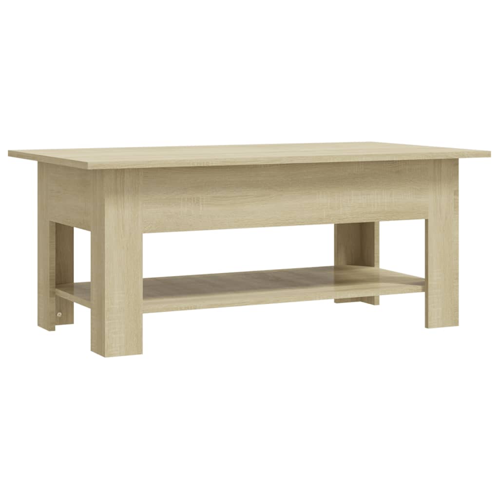 Couchtisch Sonoma-Eiche 102x55x42 cm Holzwerkstoff - Pazzar.ch