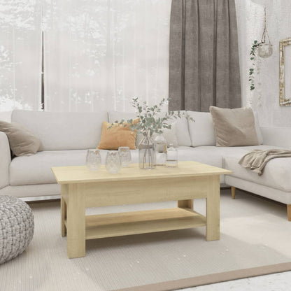 Couchtisch Sonoma-Eiche 102x55x42 cm Holzwerkstoff - Pazzar.ch