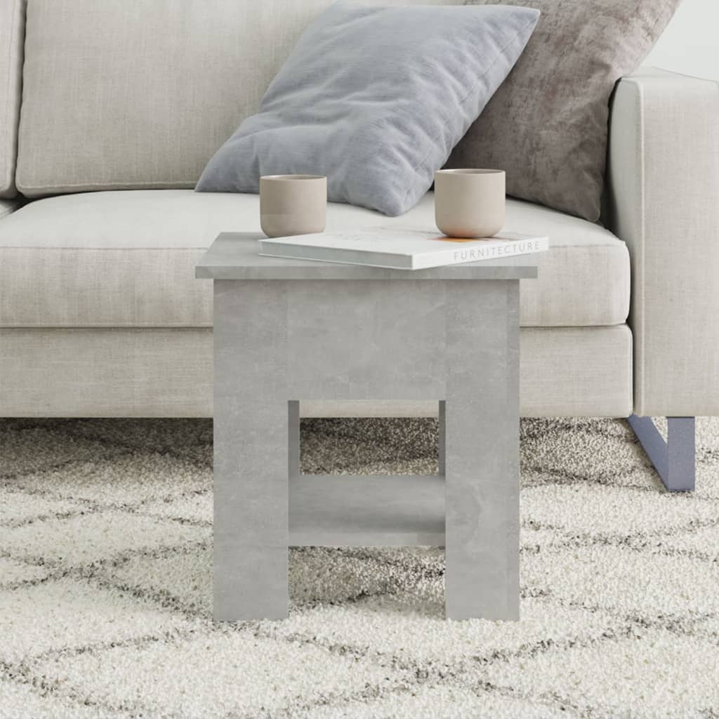 Couchtisch Betongrau 40x40x42 cm Holzwerkstoff - Pazzar.ch