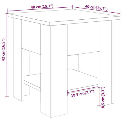 Couchtisch Betongrau 40x40x42 cm Holzwerkstoff - Pazzar.ch