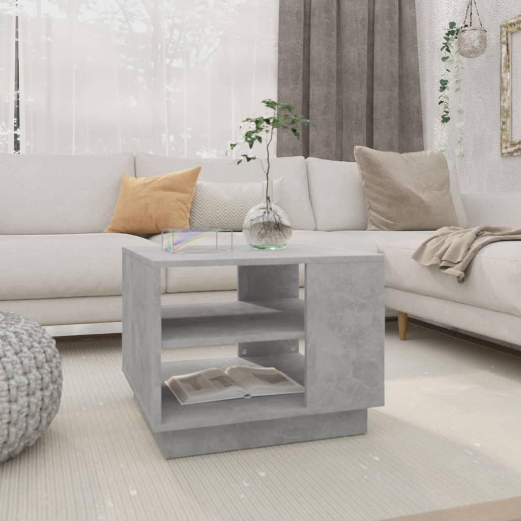 Couchtisch Betongrau 55x55x43 cm Holzwerkstoff - Pazzar.ch