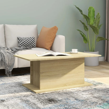 Couchtisch Sonoma-Eiche 102x55,5x40 cm Holzwerkstoff - Pazzar.ch