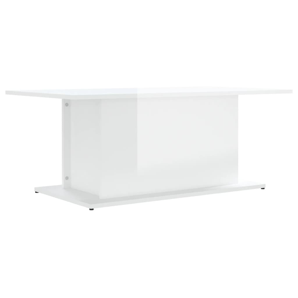 Couchtisch Hochglanz-Weiß 102x55,5x40 cm Holzwerkstoff - Pazzar.ch