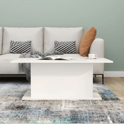 Couchtisch Hochglanz-Weiß 102x55,5x40 cm Holzwerkstoff - Pazzar.ch