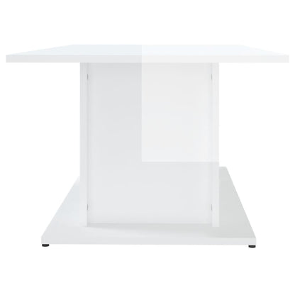 Couchtisch Hochglanz-Weiß 102x55,5x40 cm Holzwerkstoff - Pazzar.ch